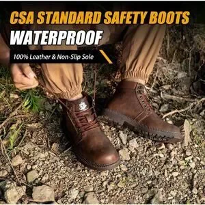 Amazon | Shoes | Waterproof Steel Toe Boots For Men6 Inch Leather ...